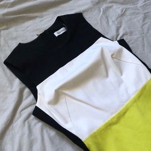 Calvin Klein color block sheath dress, size 6